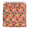 Cutting Pineapple Pink Bedding Set-grizzshop