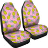 Cutting Pineapple Pink Car Seat Cover-grizzshop