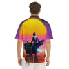 Cyberpunk Biker Print Men's Short Sleeve Shirts-grizzshop