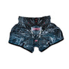 Cyborg Cyberpunk Print Muay Thai Boxing Shorts-grizzshop