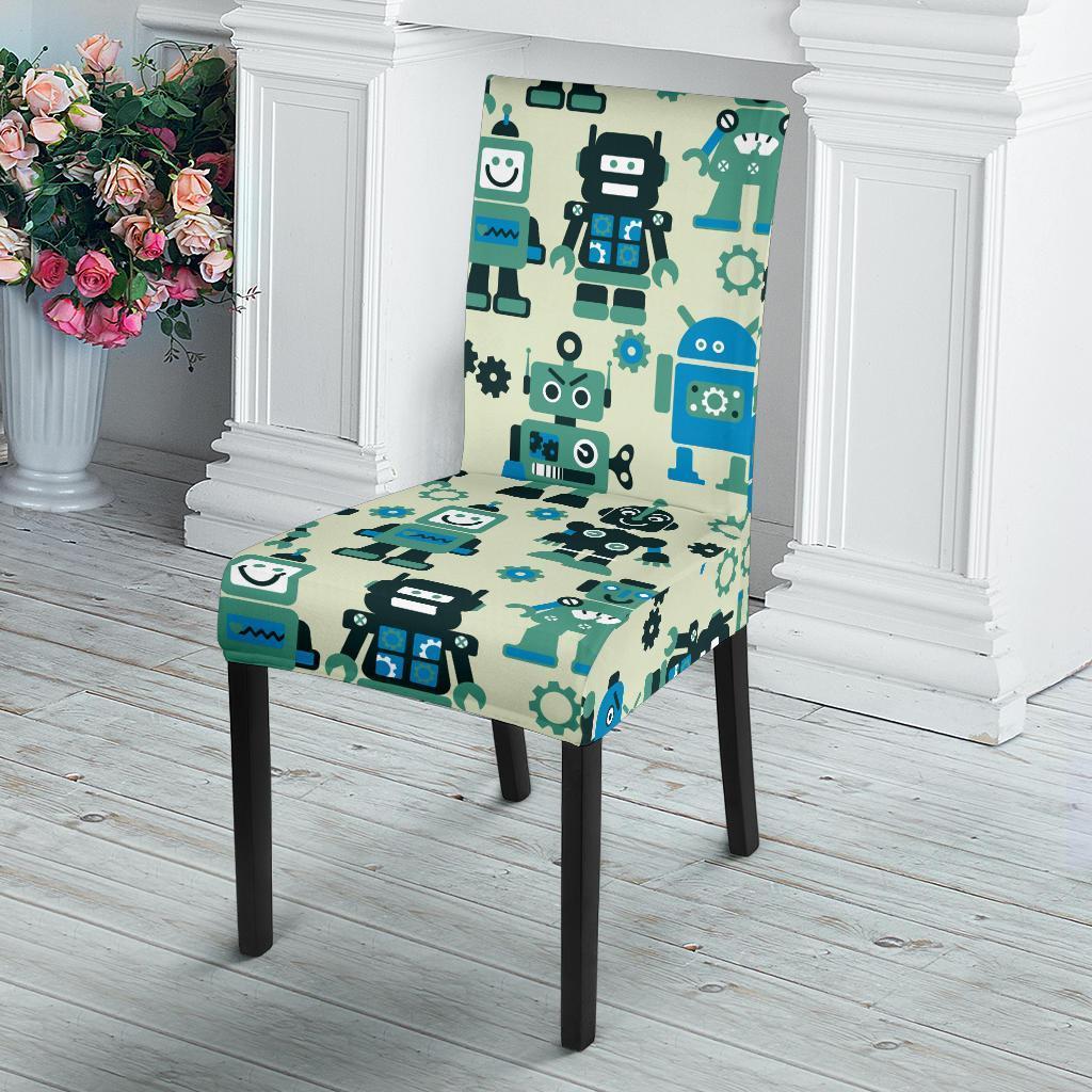 Cyborg Robot Pattern Print Chair Cover-grizzshop