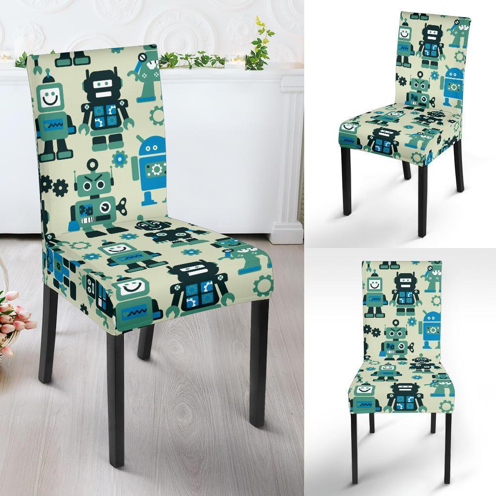 Cyborg Robot Pattern Print Chair Cover-grizzshop