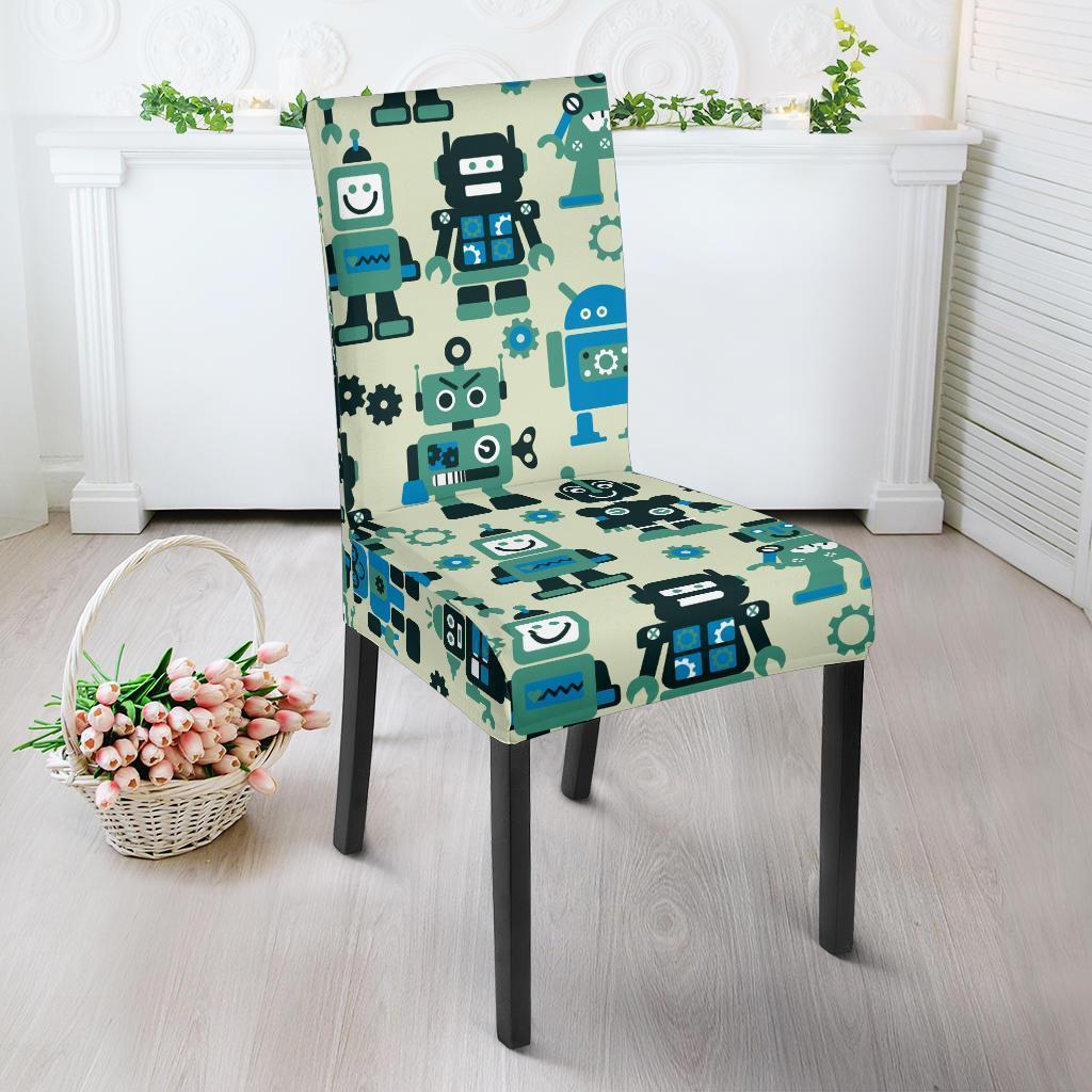 Cyborg Robot Pattern Print Chair Cover-grizzshop