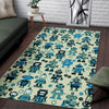 Cyborg Robot Pattern Print Floor Mat-grizzshop