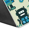 Cyborg Robot Pattern Print Floor Mat-grizzshop