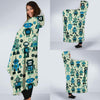 Cyborg Robot Pattern Print Hooded Blanket-grizzshop