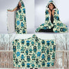 Cyborg Robot Pattern Print Hooded Blanket-grizzshop