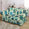 Cyborg Robot Pattern Print Loveseat Cover-grizzshop