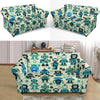 Cyborg Robot Pattern Print Loveseat Cover-grizzshop