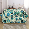 Cyborg Robot Pattern Print Loveseat Cover-grizzshop