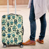 Cyborg Robot Pattern Print Luggage Cover Protector-grizzshop