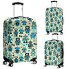 Cyborg Robot Pattern Print Luggage Cover Protector-grizzshop