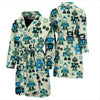 Cyborg Robot Pattern Print Men Long Robe-grizzshop