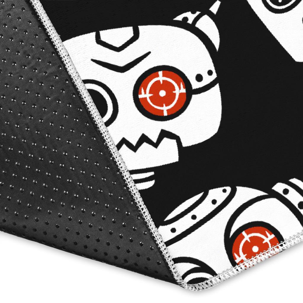 Cyborg Robot Print Pattern Floor Mat-grizzshop