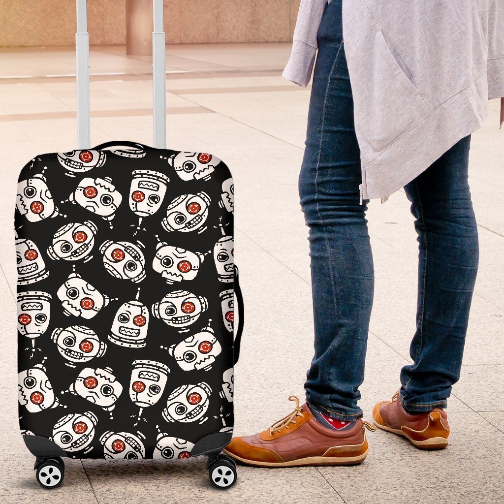 Cyborg Robot Print Pattern Luggage Cover Protector-grizzshop