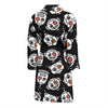 Cyborg Robot Print Pattern Men Long Robe-grizzshop