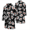 Cyborg Robot Print Pattern Men Long Robe-grizzshop