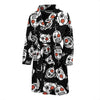 Cyborg Robot Print Pattern Men Long Robe-grizzshop