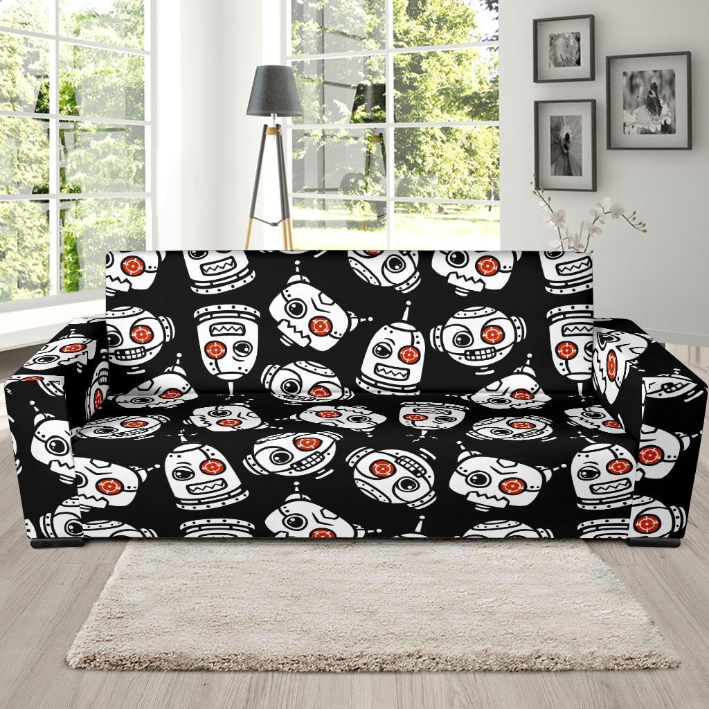 Cyborg Robot Print Pattern Sofa Covers-grizzshop