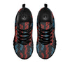 DNA Blue And Red Print Pattern Black Sneaker-grizzshop