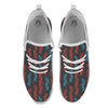 DNA Blue And Red Print Pattern White Athletic Shoes-grizzshop