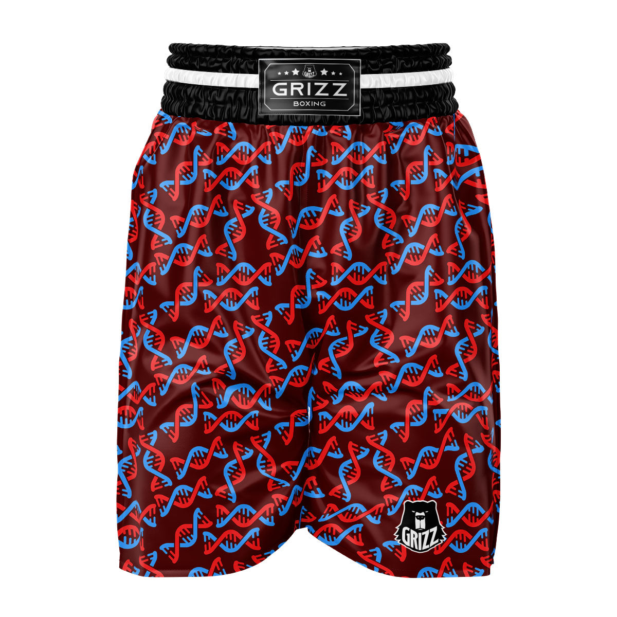 DNA Helix Print Pattern Boxing Shorts-grizzshop