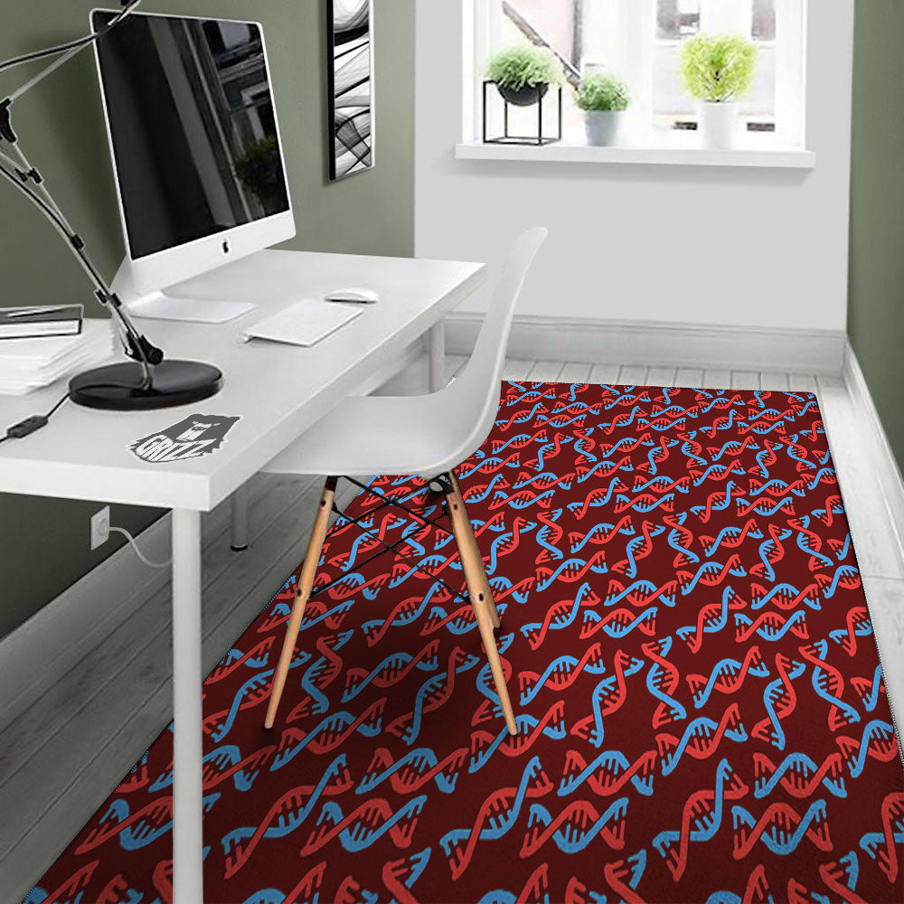 DNA Helix Print Pattern Floor Mat-grizzshop
