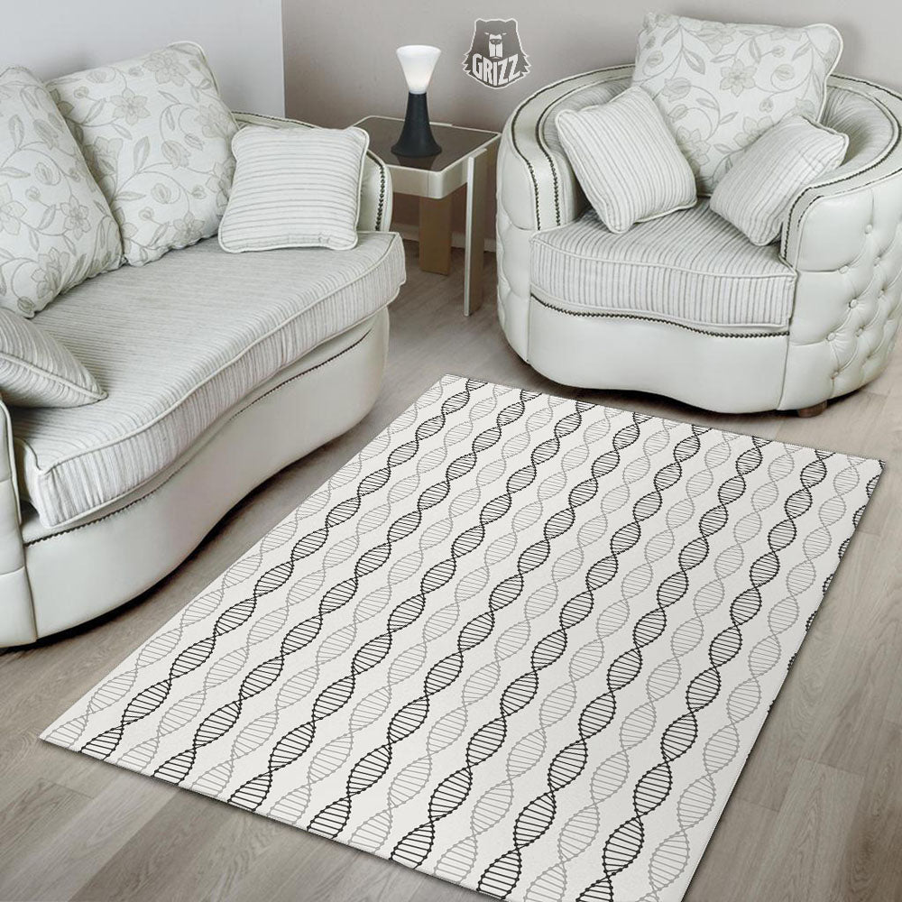 DNA Strands Print Pattern Floor Mat-grizzshop