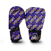DNA Yellow And White Print Pattern Boxing Gloves-grizzshop