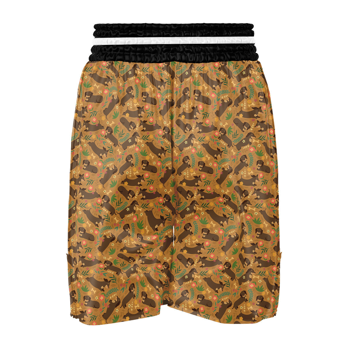 Dachshund Cute Print Pattern Boxing Shorts-grizzshop