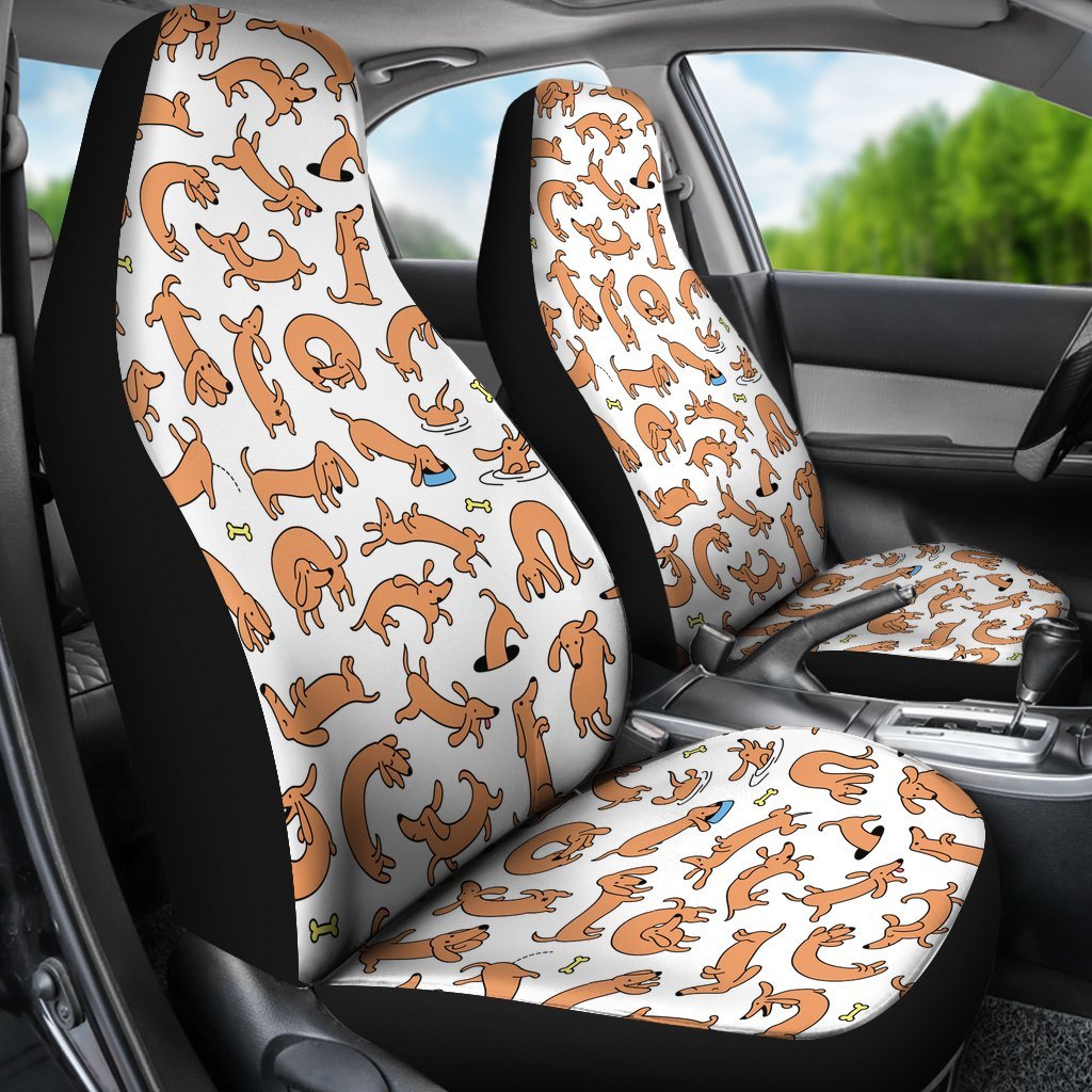 Dachshund Lovers Universal Fit Car Seat Covers-grizzshop