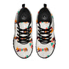 Dachshund Xmas Print Pattern Black Sneaker-grizzshop