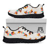 Dachshund Xmas Print Pattern Black Sneaker-grizzshop