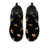 Daisy Floral Polka Dot Print Pattern Black Sneaker-grizzshop