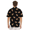 Daisy Floral Polka Dot Print Pattern Men's Short Sleeve Shirts-grizzshop