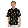 Daisy Floral Polka Dot Print Pattern Men's Short Sleeve Shirts-grizzshop