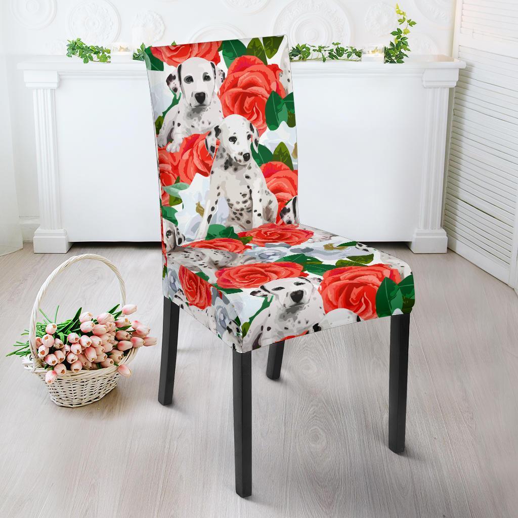 Dalmatian Dog Puppy Pattern Print Chair Cover-grizzshop