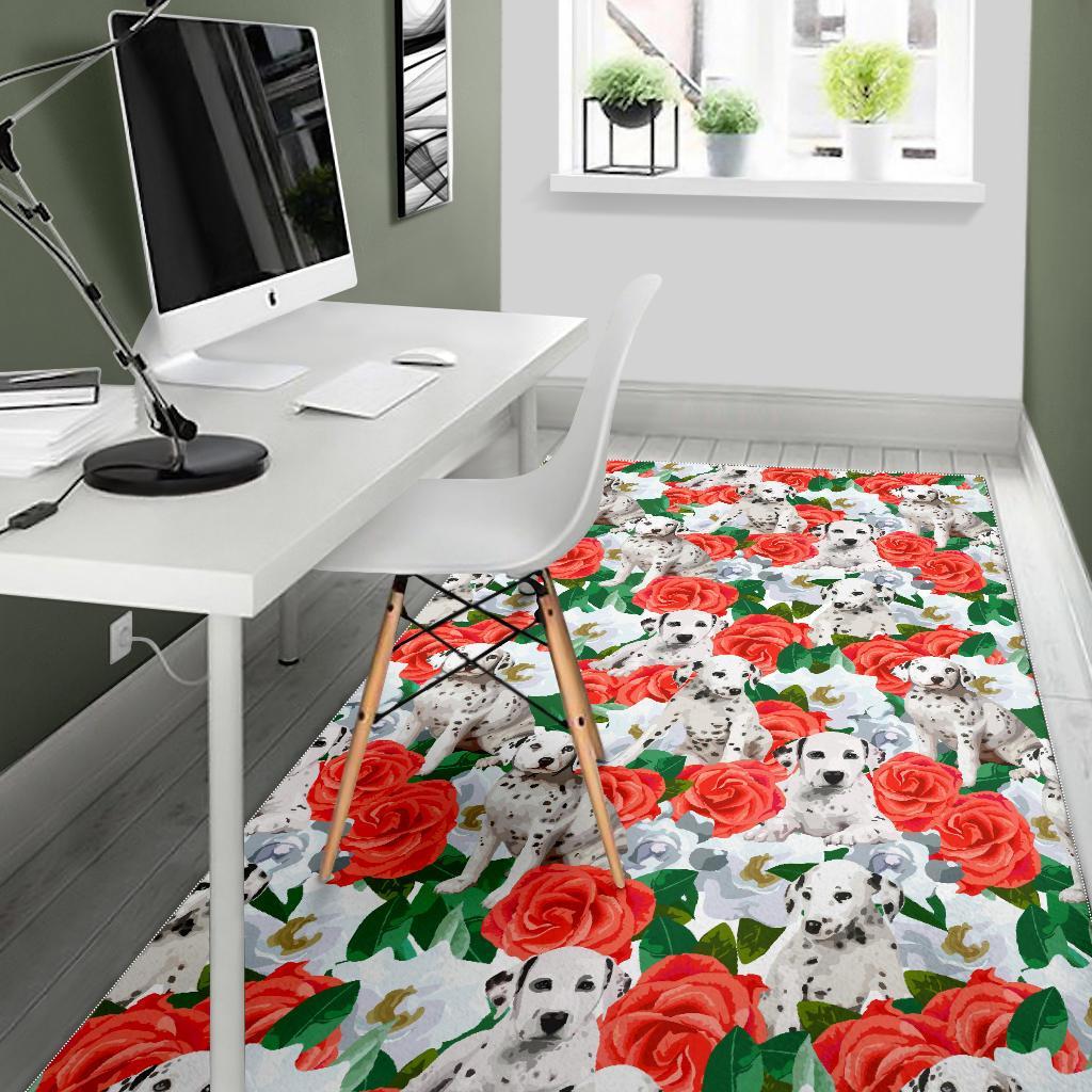 Dalmatian Dog Puppy Pattern Print Floor Mat-grizzshop