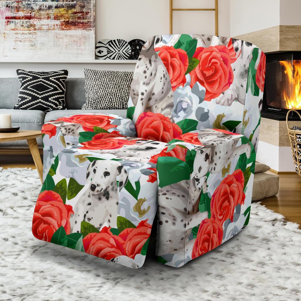 Dalmatian Dog Puppy Pattern Print Recliner Cover-grizzshop