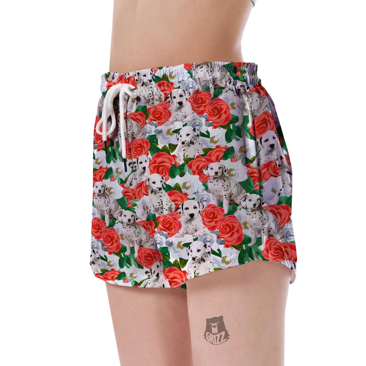 Dalmatian Dog Puppy Pattern Print Women's Shorts-grizzshop