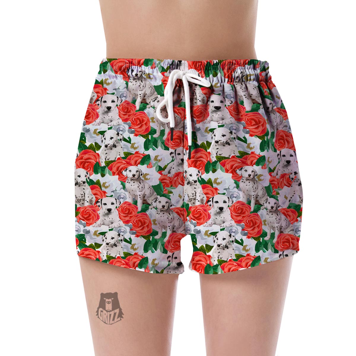 Dalmatian Dog Puppy Pattern Print Women's Shorts-grizzshop