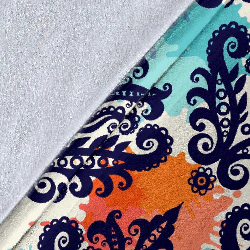 Damask Colorful Pattern Print Blanket-grizzshop