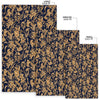 Damask Gold Pattern Print Floor Mat-grizzshop