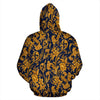 Damask Gold Pattern Print Men Women Pullover Hoodie-grizzshop