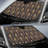 Damask Gold Print Pattern Car Sun Shade-grizzshop