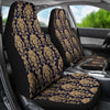 Damask Gold Print Pattern Universal Fit Car Seat Covers-grizzshop