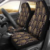 Damask Gold Print Pattern Universal Fit Car Seat Covers-grizzshop