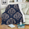 Damask Pattern Print Blanket-grizzshop