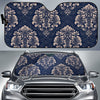 Damask Pattern Print Car Sun Shade-grizzshop