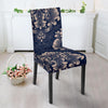 Damask Pattern Print Chair Cover-grizzshop